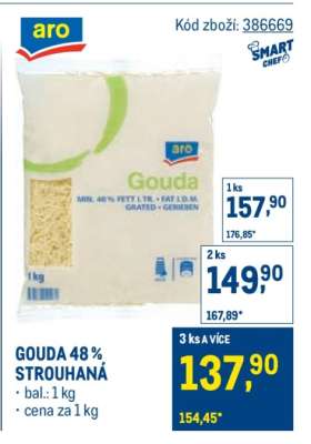 GOUDA 48 % STROUHANÁ