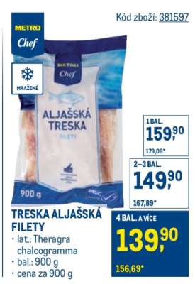 Treska aljašská filety