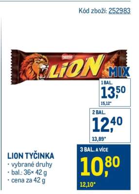 Lion tyčinka