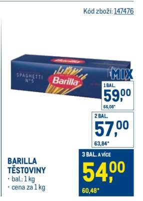 Barilla těstoviny