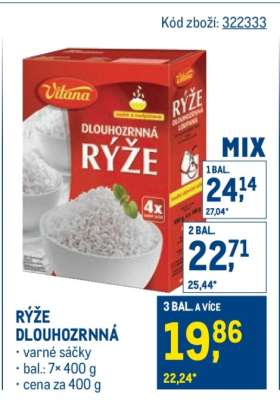 Rýže dlouhozrnná