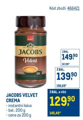 JACOBS VELVET CREMA