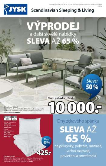Leták JYSK - 27.5.2026 - 30.6.2026.