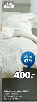 Saténové povlečení SABINE