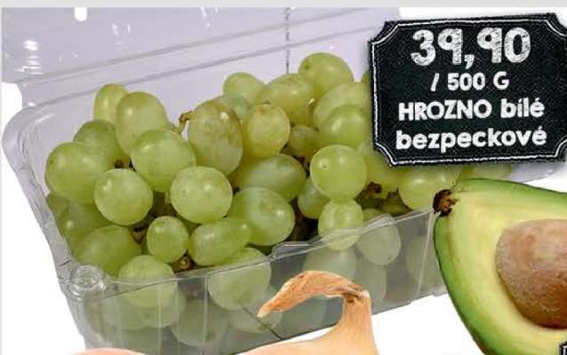 Hrozno bílé bezpeckové