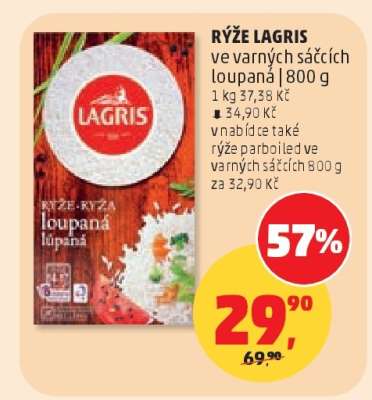 RÝŽE LAGRIS VE VARNÝCH SÁČCÍCH loupaná