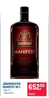 JÄGERMEISTER MANIFEST 38%
