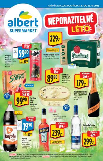 Leták Albert Supermarket - 3.6.2026 - 16.6.2026.