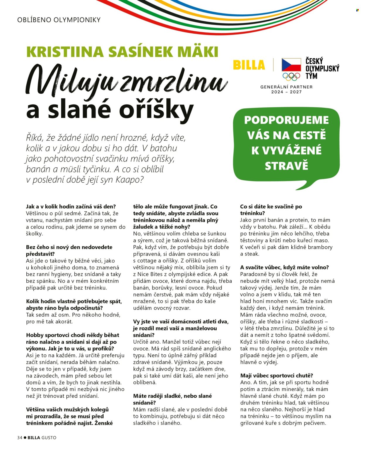 Leták BILLA. Strana 34