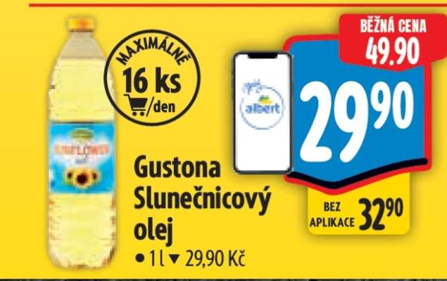 Gustona Slunečnicový olej