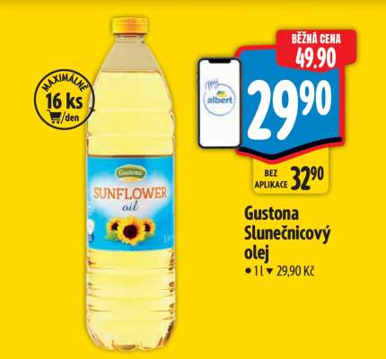 Gustona Slunečnicový olej