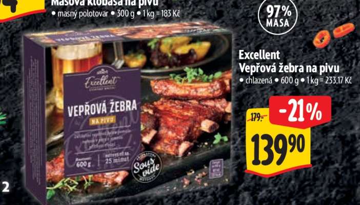 Excellent Vepřová žebra na pivu