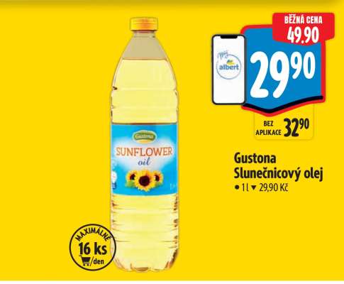 Gustona Slunečnicový olej