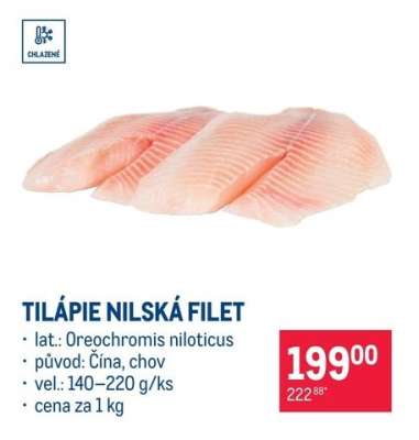 TILÁPIE NILSKÁ FILET