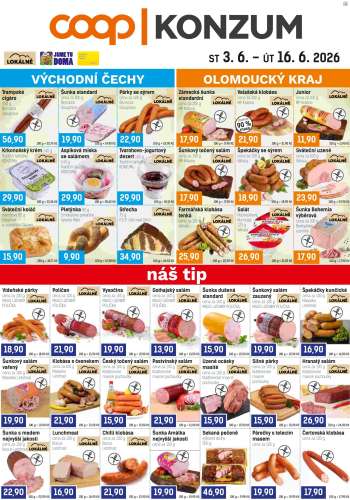 Leták Konzum - 3.6.2026 - 16.6.2026.
