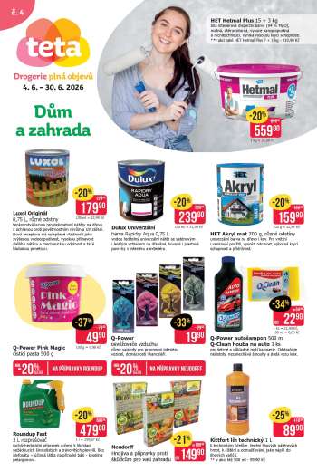 Leták Teta drogerie - 4.6.2026 - 30.6.2026.