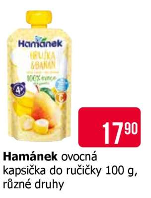 Hamánek ovocná kapsička do ručičky