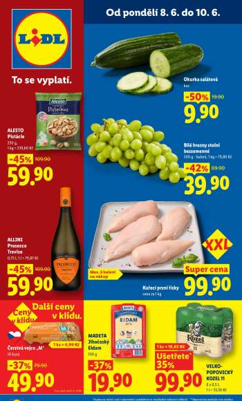 Leták Lidl - 8.6.2026 - 10.6.2026.