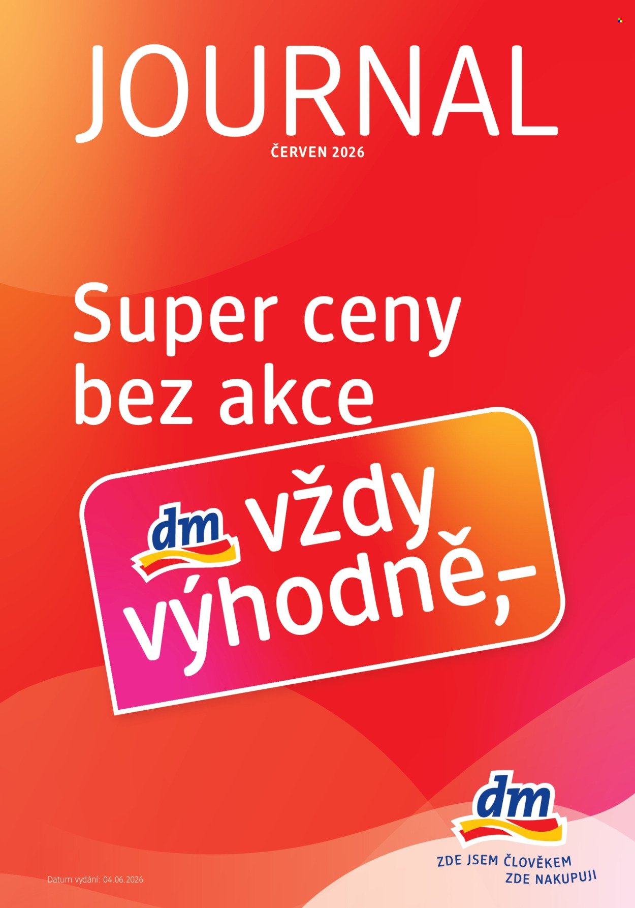Leták dm drogerie - 4.6.2026 - 1.7.2026. Strana 1