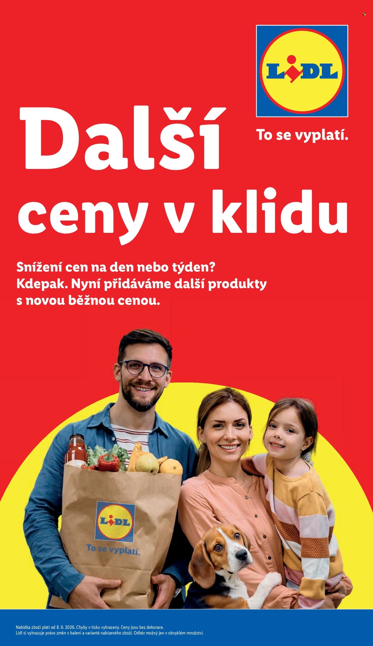 Leták Lidl. Strana 1
