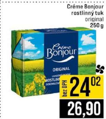 Créme Bonjour rostlinný tuk original