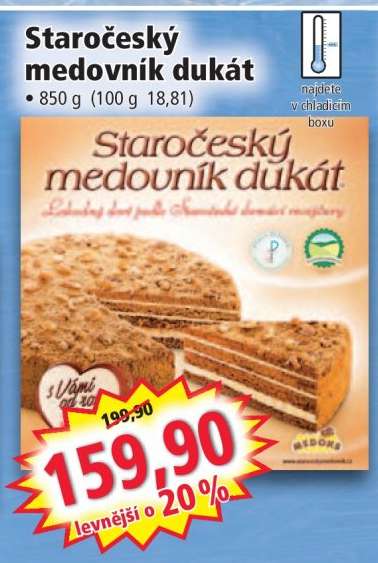 Staročeský medovník dukát