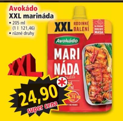 Avokádo XXL marináda