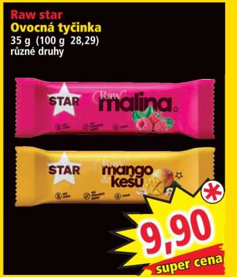 Raw star Ovocná tyčinka