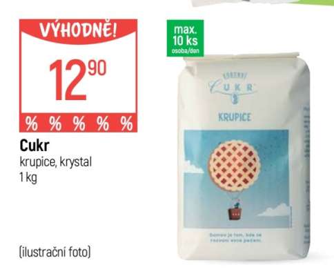 Cukr krupice, krystal 1 kg
