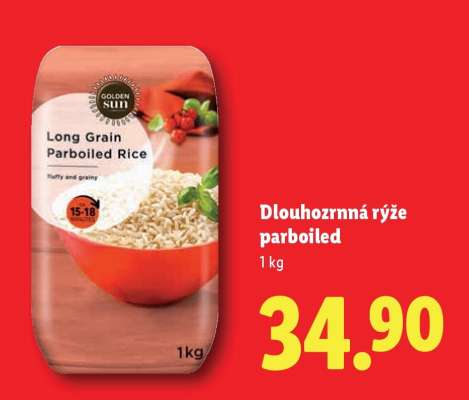 Dlouhozrnná rýže Parboiled