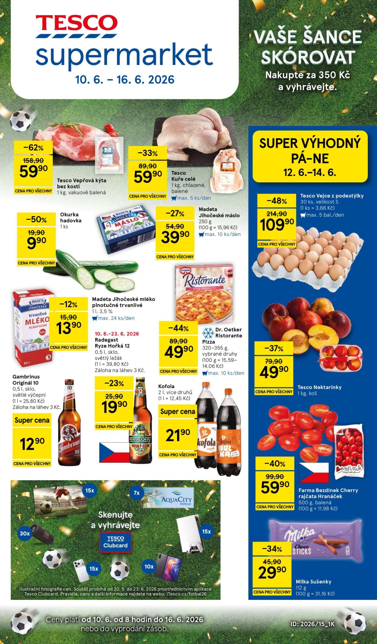 Leták TESCO supermarket - 10.6.2026 - 16.6.2026. Strana 1