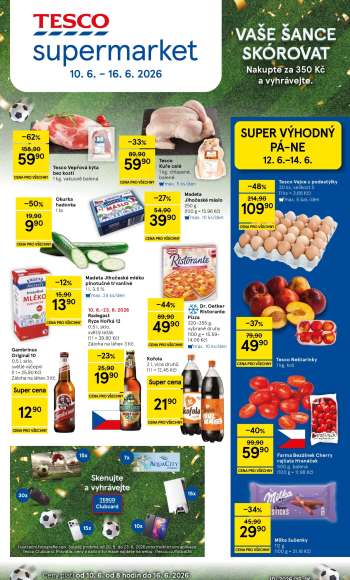 Leták TESCO supermarket - 10.6.2026 - 16.6.2026.