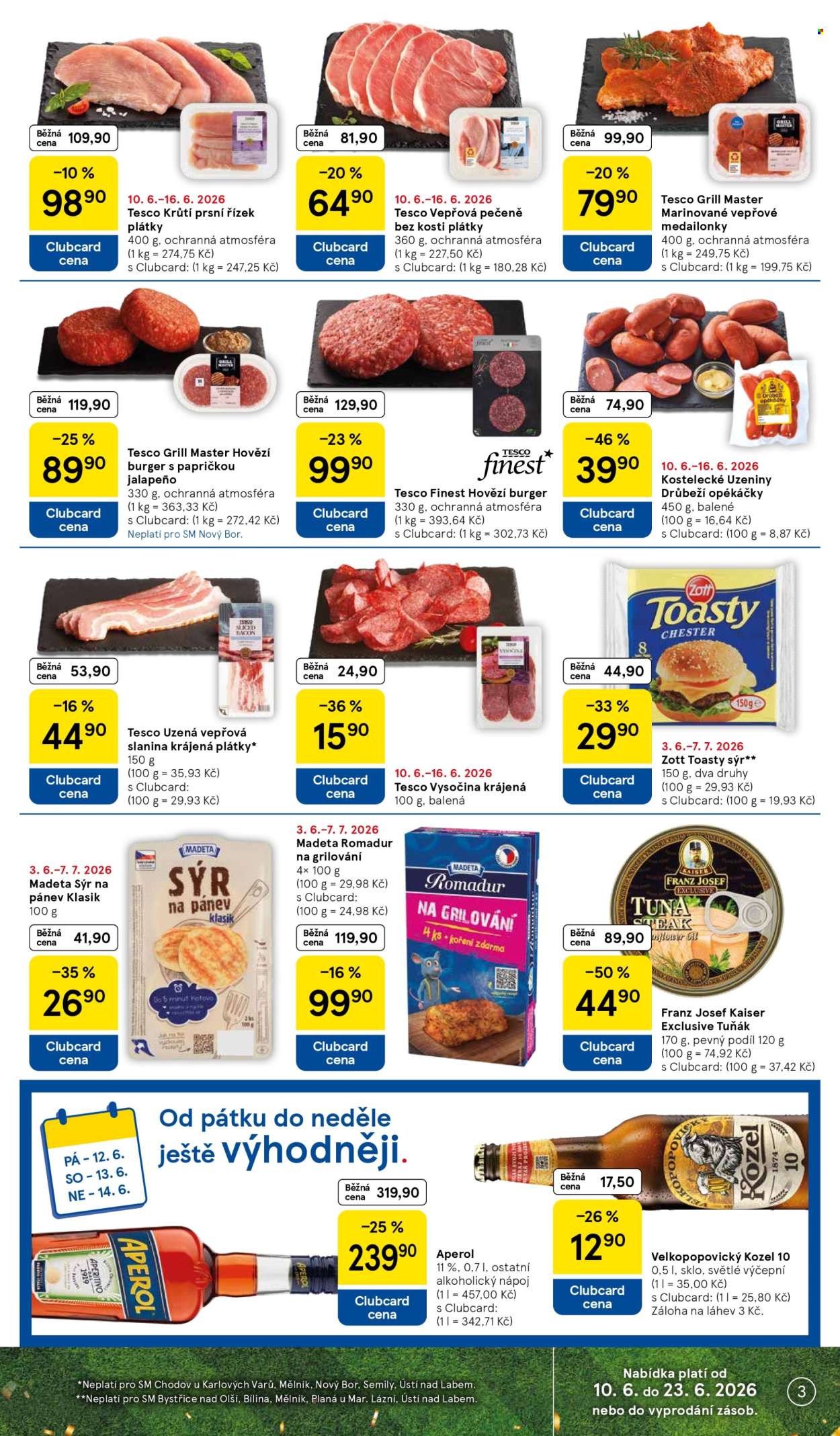 Leták TESCO supermarket - 10.6.2026 - 16.6.2026. Strana 3