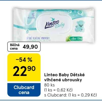 Linteo Baby dětské vlhčené ubrousky