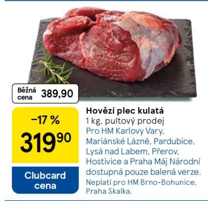 Hovězí plec kulatá