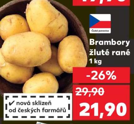 Brambory žluté rané