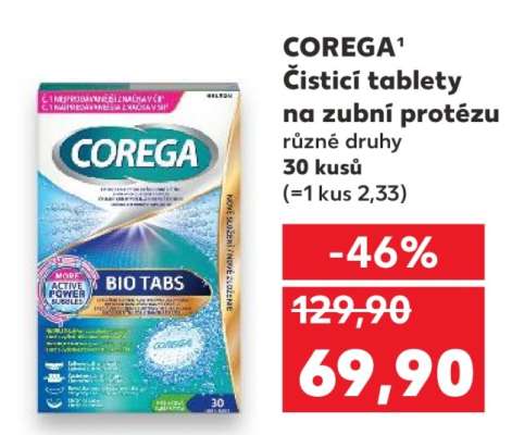 COREGA Čistící tablety na zubní protézu