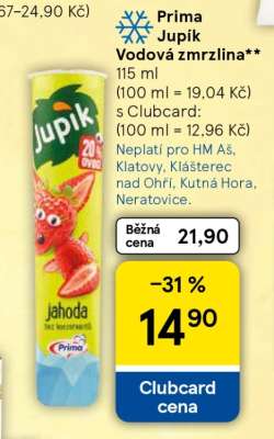 Prima Jupík Vodová zmrzlina