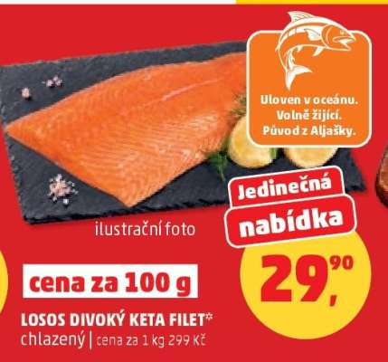 LOSOS DIVOKÝ KETA FILET