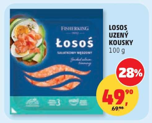Losos uzený kousky 100 g