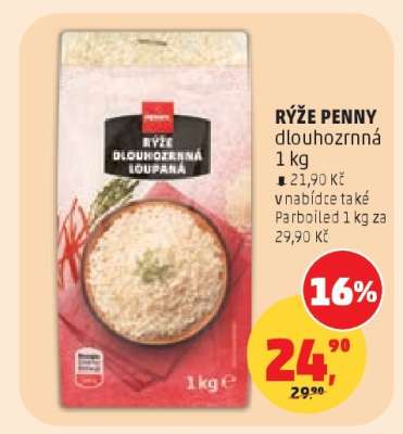 RÝŽE PENNY dlouhozrnná 1 kg