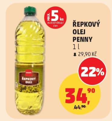 ŘEPKOVÝ OLEJ PENNY