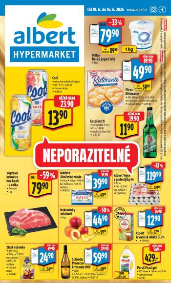 Leták Albert Hypermarket - 10.6.2026 - 16.6.2026.