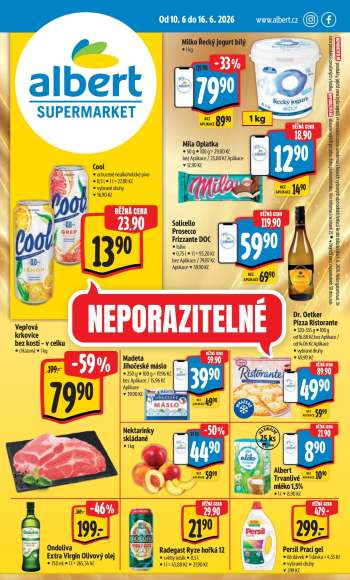 Leták Albert Supermarket - 10.6.2026 - 16.6.2026.
