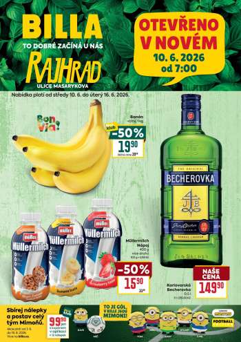 Leták BILLA - 10.6.2026 - 16.6.2026.