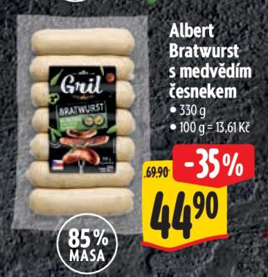 Albert Bratwurst s medvědím česnekem