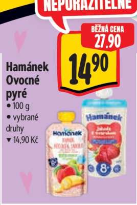 Hamánek ovocné pyré