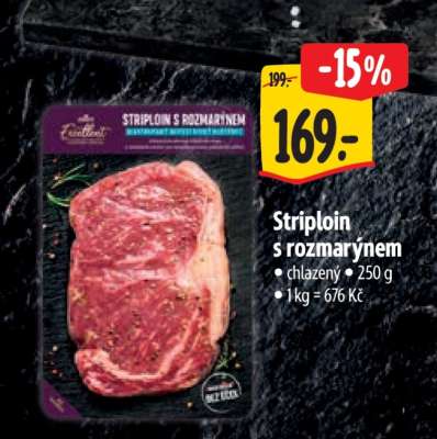 Striploin s rozmarýnem