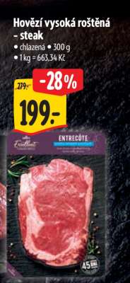 Hovězí vysoká roštěná steak
