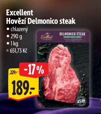 Excellent Hovězí Delmonico steak